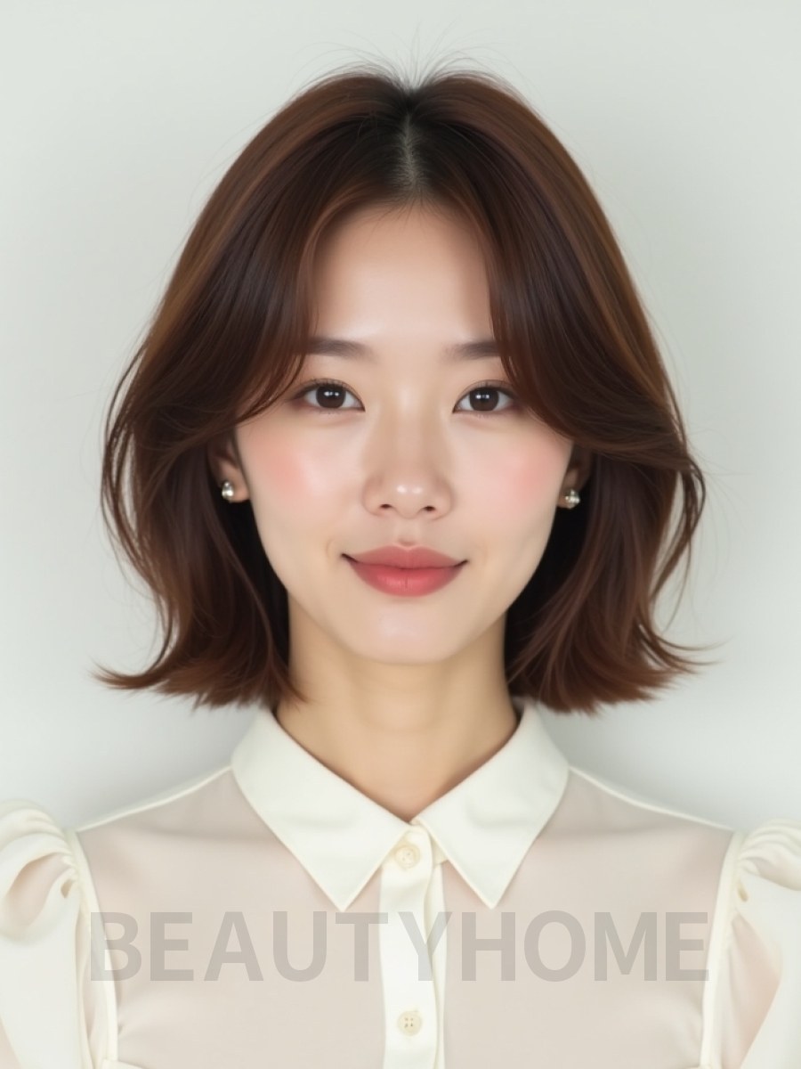 어깨 인버티드 단발