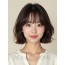 초콜릿 브라운 어깨 스택 단발+풀뱅