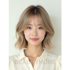 쇄골 비대칭 단발