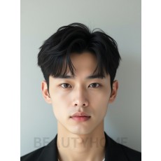 남성 블랙 투블럭