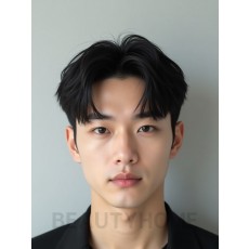 남성 블랙 투블럭
