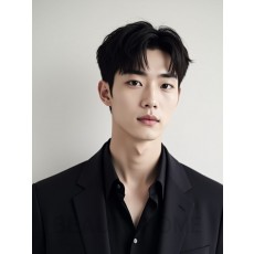 남성 블랙 투블럭
