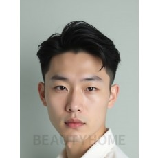 남성 블랙 투블럭