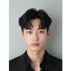 남성 블랙 투블럭