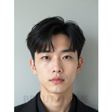남성 블랙 투블럭