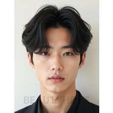 남성 블랙 오버컷
