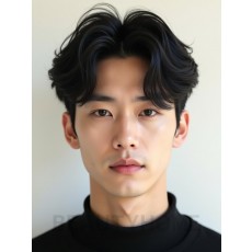 남성 블랙 원웨이컷