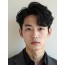 남성 블랙 투블럭