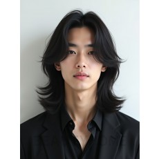 남성 블랙 레이어드