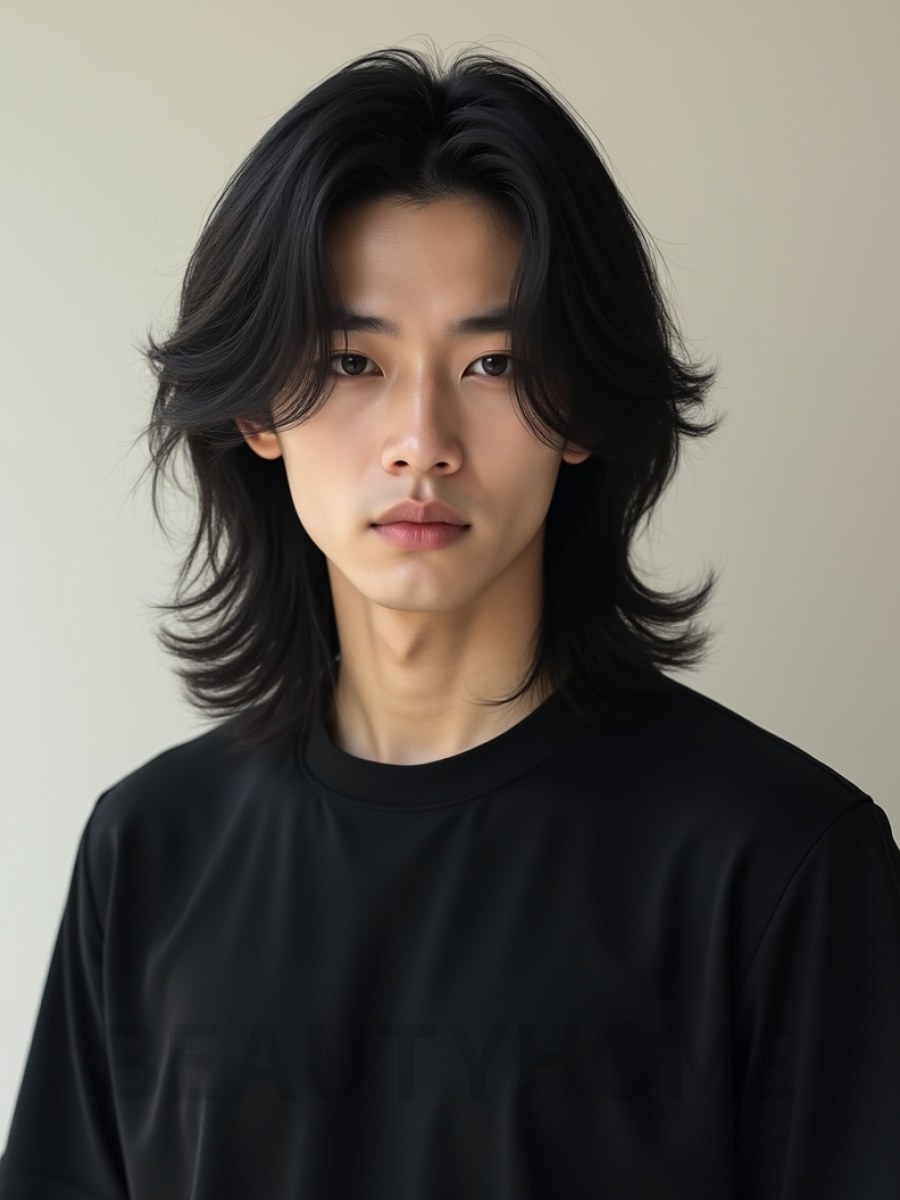 남성 블랙 레이어드