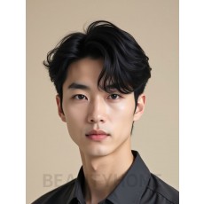 남성 블랙 오버 