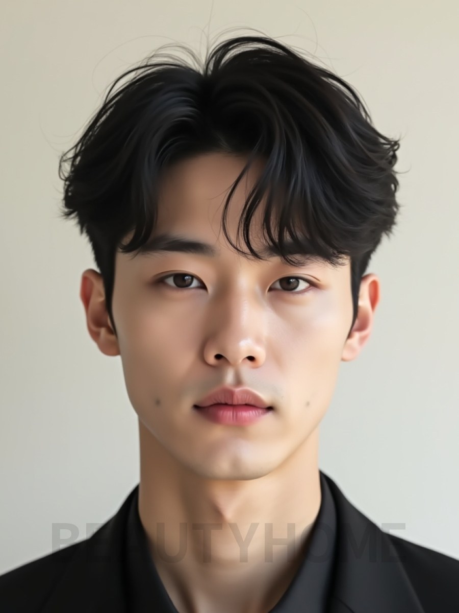 남성 블랙 댄디컷