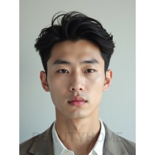 남성 블랙 투블럭