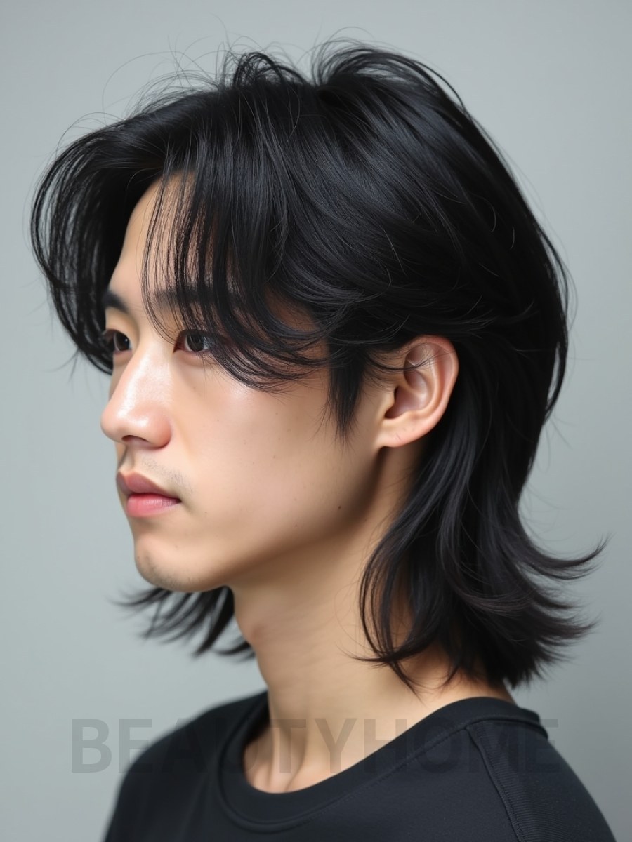 남성 블랙 레이어드