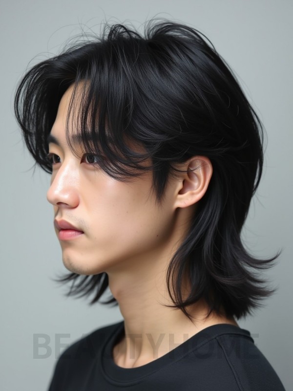 남성 블랙 레이어드