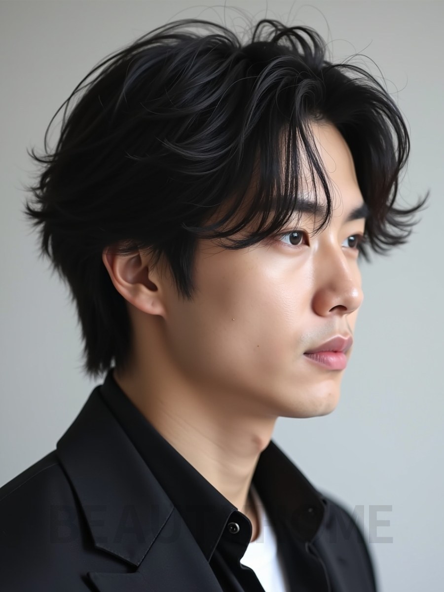 남성 블랙 레이어드