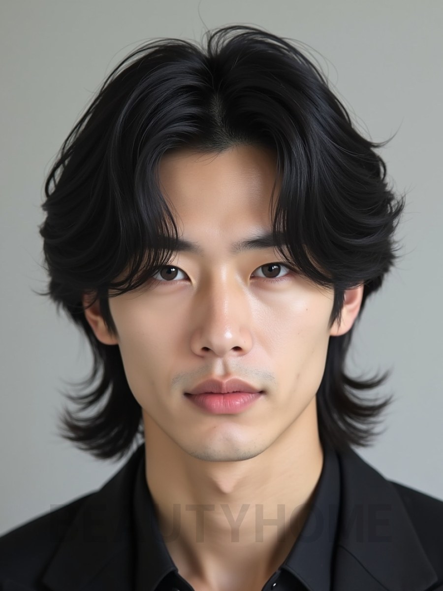 남성 블랙 레이어드