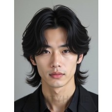남성 블랙 레이어드