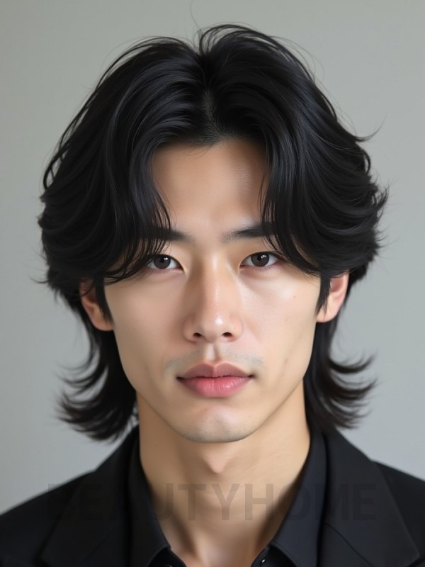 남성 블랙 레이어드
