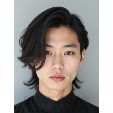 남성 블랙 원웨이컷