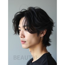 남성 블랙 레이어드
