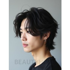 남성 블랙 레이어드