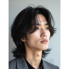 남성 블랙 레이어드