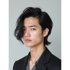 남성 블랙 원웨이컷