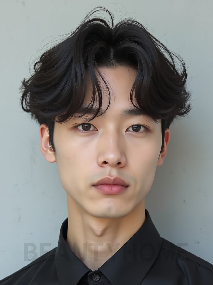 남성 블랙 원웨이컷