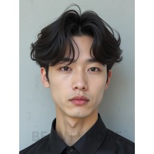 남성 블랙 원웨이컷