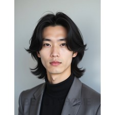 남성 블랙 레이어드