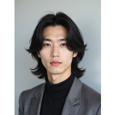 남성 블랙 레이어드