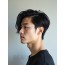 남성 블랙 투블럭