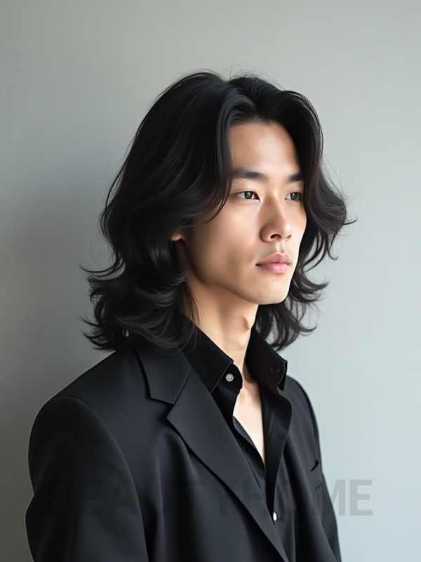 남성 블랙 레이어드