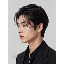남성 블랙 댄디컷