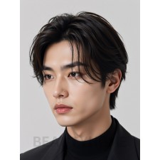 남성 브라운 세미컷