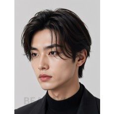 남성 브라운 세미컷