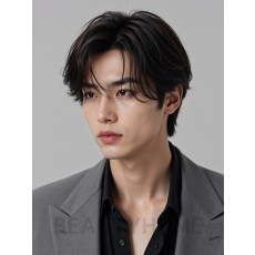 남성 브라운 커트