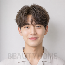 남자 쉐도우 애즈펌 애쉬 브라운 염색