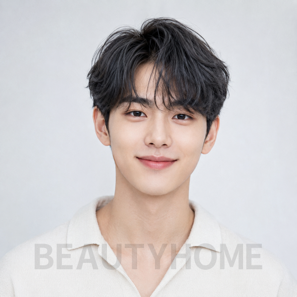 남자 시스루 애즈펌 다크 애쉬 그레이 염색