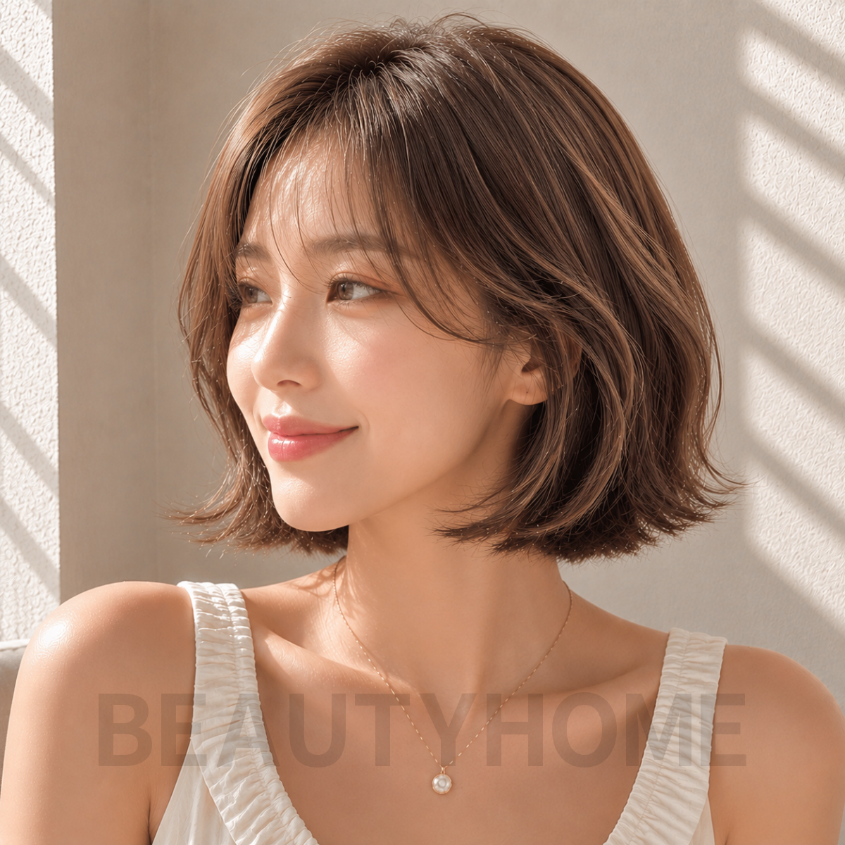 여자 위켄드 보브컷 발레아쥬 브라운