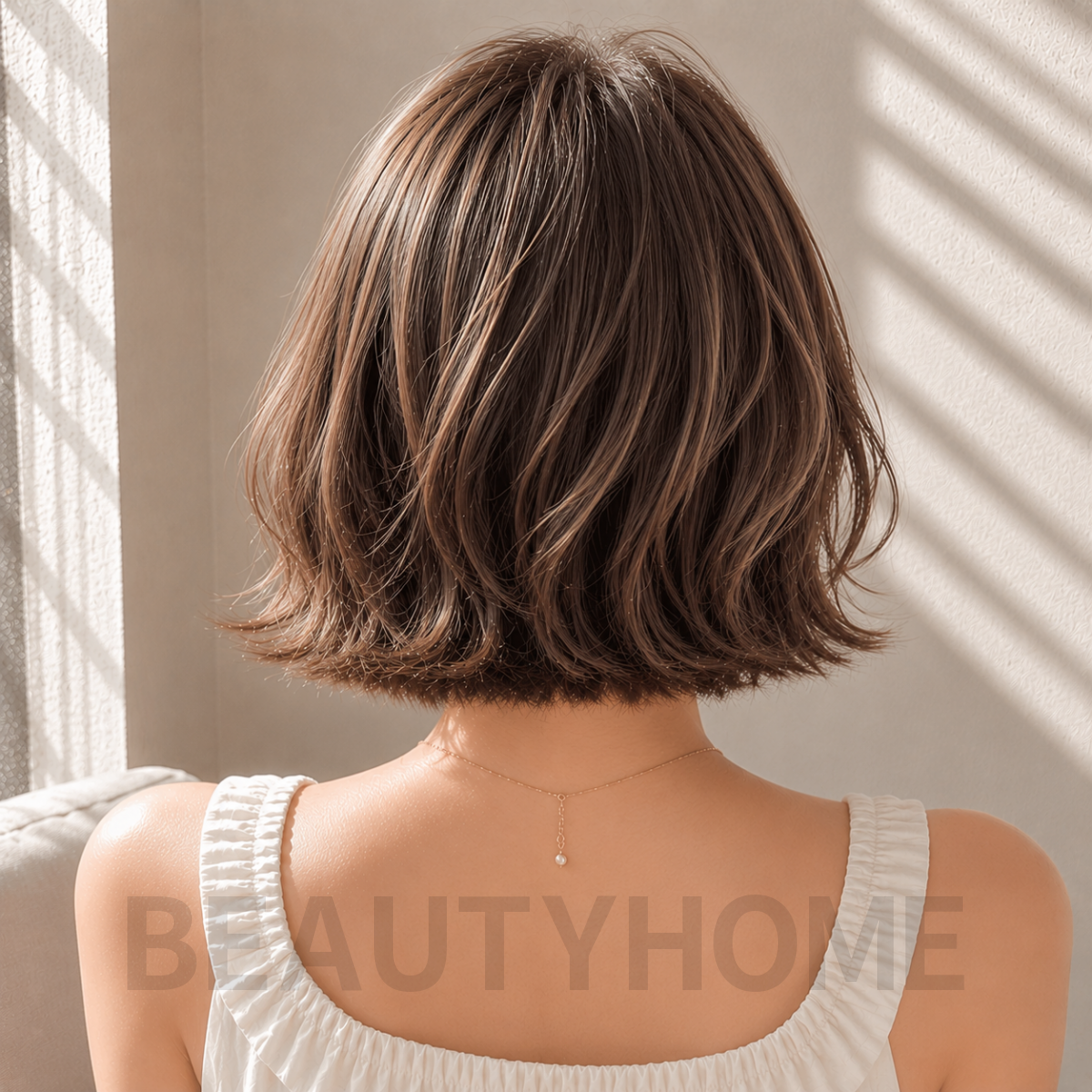 여자 위켄드 보브컷 발레아쥬 브라운